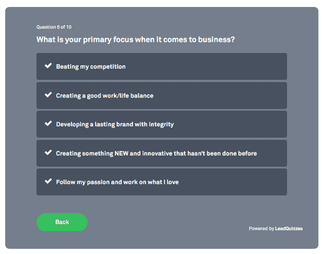 Interactive Quizzes for Sales and Marketing Teams