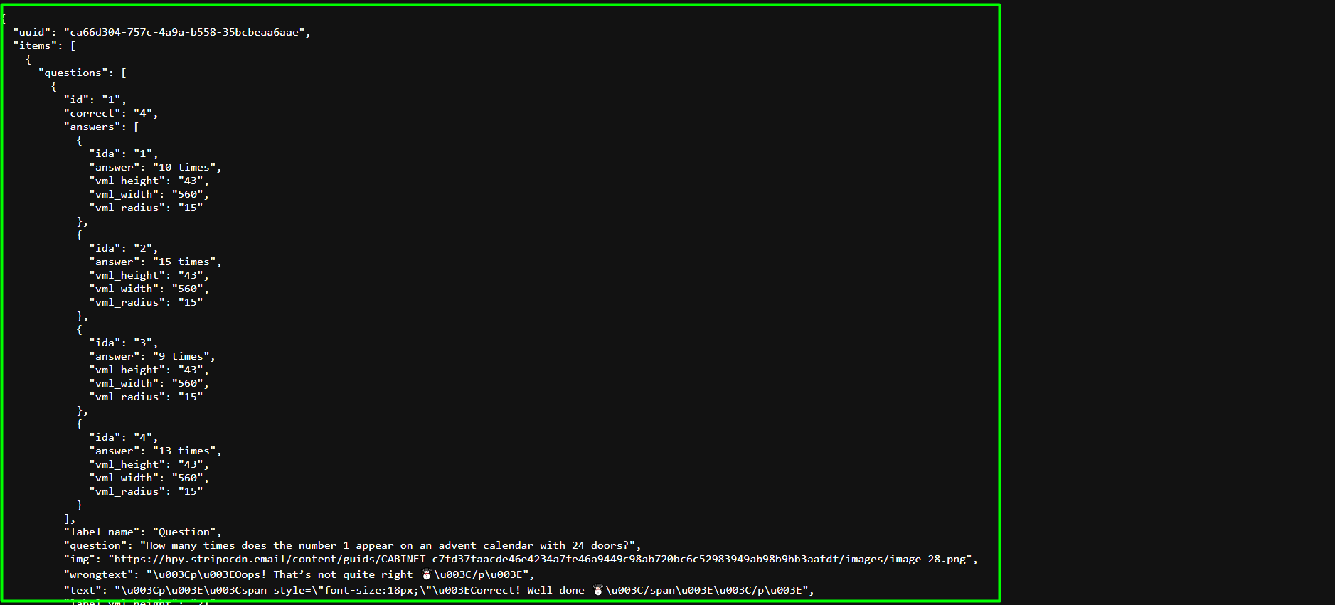 JSON code