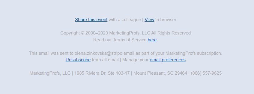 Manage Your Email Preferences _ Email from MarketingProfs