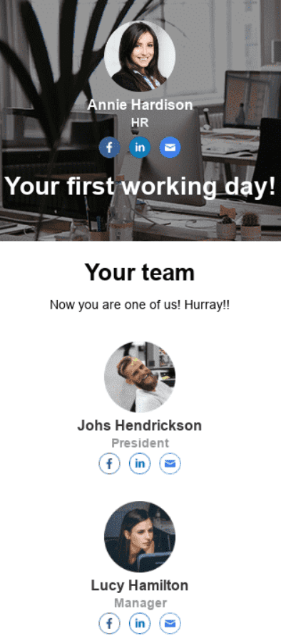 Mobile-optimized Internal Email Template for Your Team