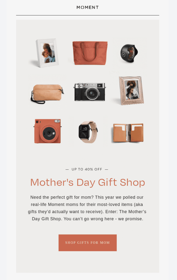 Mother's Day Email Example for a Special Day