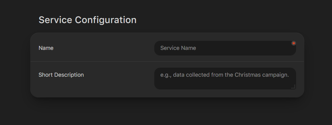Naming data service