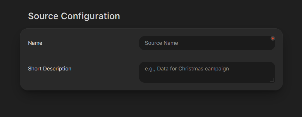Naming data source