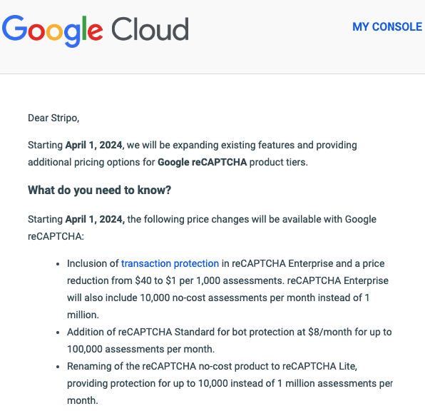 Pairing pricing change with new features _ An example of a good pricing change email by Google