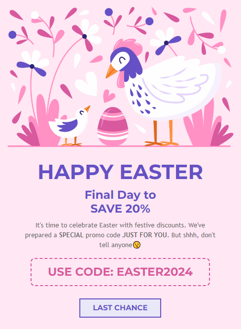Personalized Easter Email