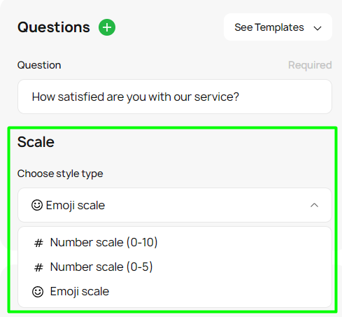 Choosing a rating scale