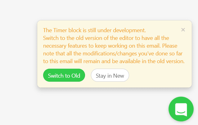 Pop-up _ Switch to the new editor