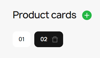 Product carousel example creation