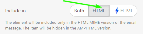 Questionnaires the include in html only option