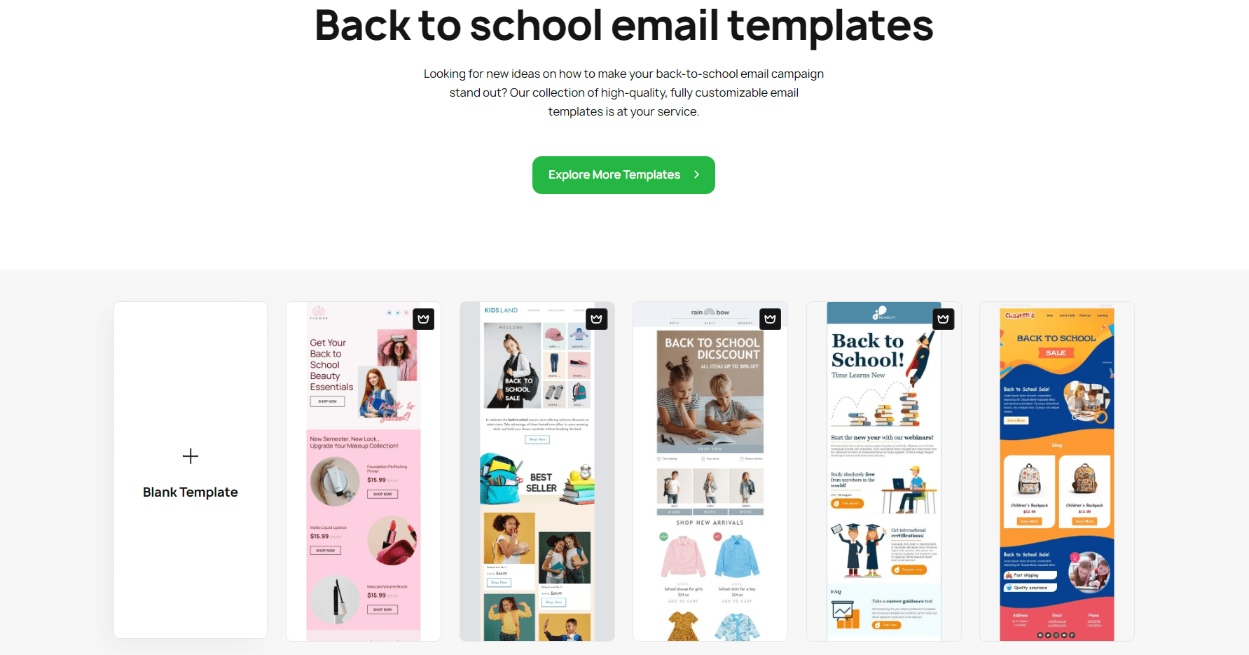 Ready to use back to school email templates