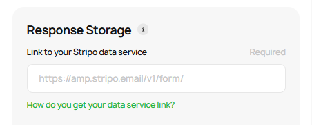 Response storage field