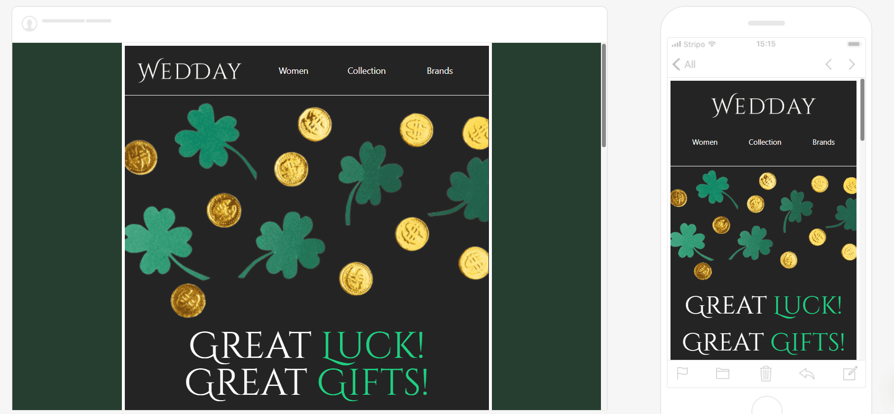 Responsive St. Patrick's Day Email Templates