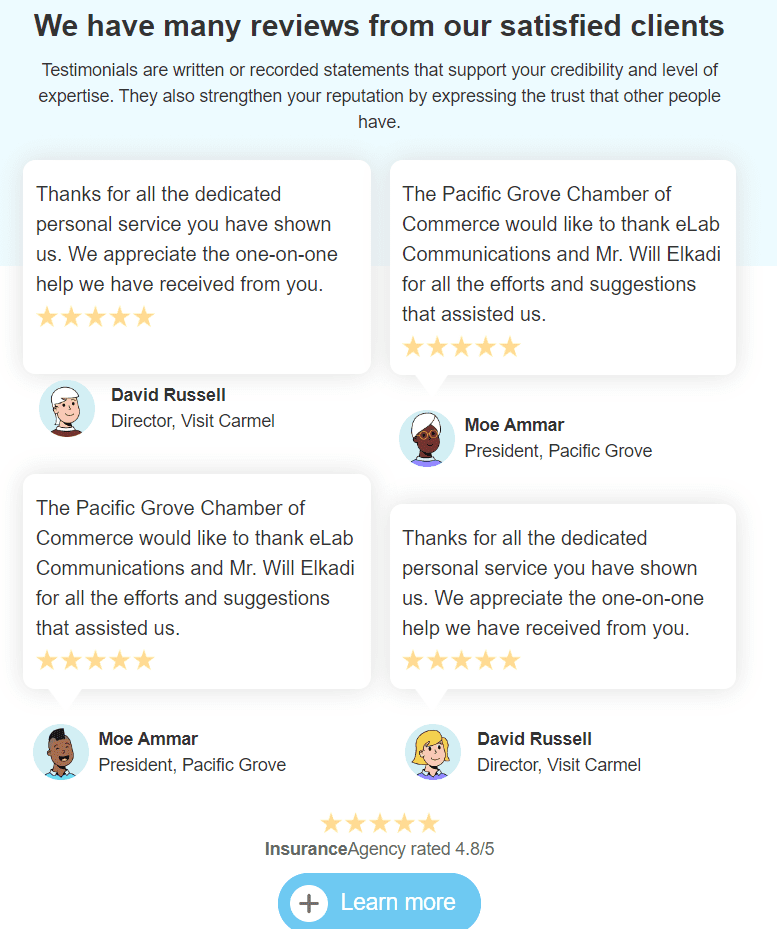 Reviews from Happy Clients