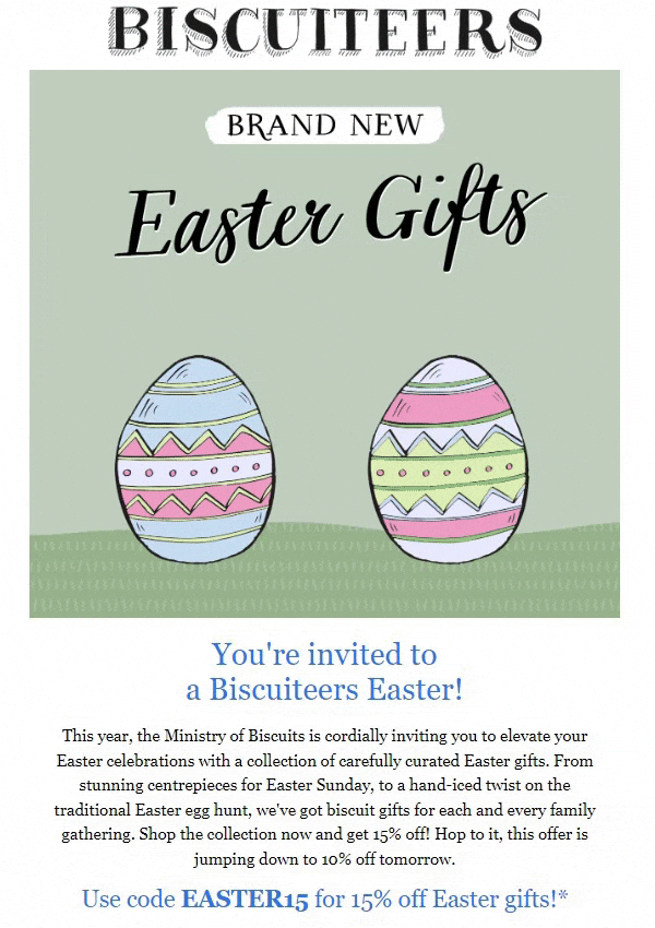 Selling products with easter email campaigns