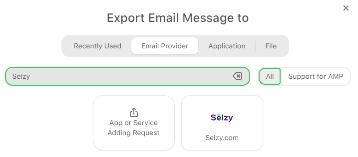 Selzy integration available