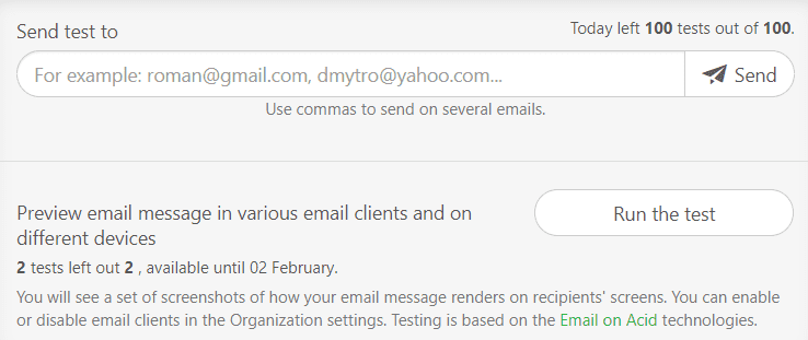 Sending Test Emails _ Choosing the Send Test Email Option
