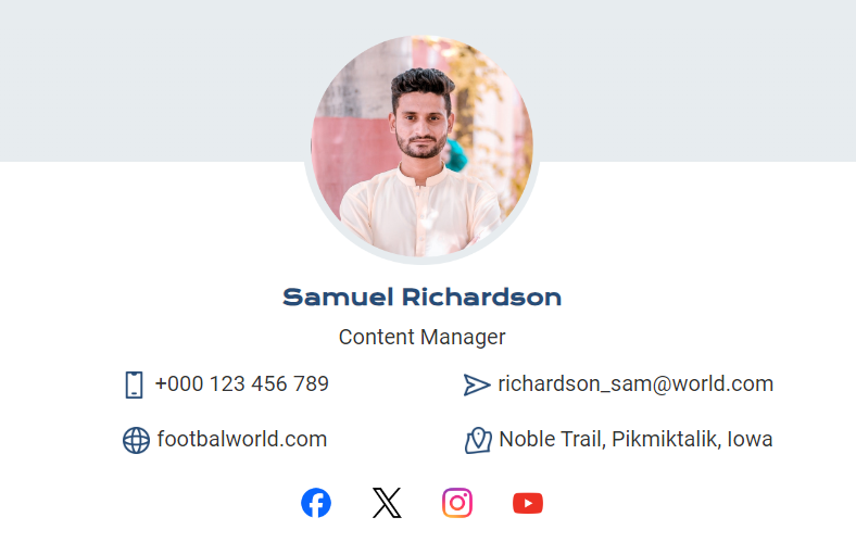 Social Media Icons Within Email Signature
