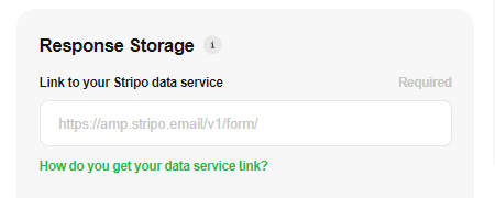 Specifying a data storage service