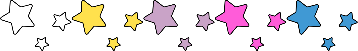Зображення зірок з варіаціями кольору