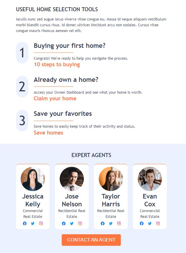 Real Estate Email Template Example