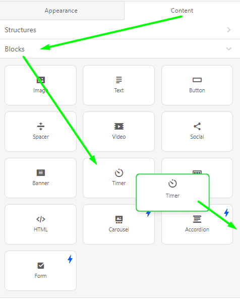 Timer Content Block