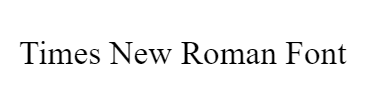 Times New Roman Font for Emails