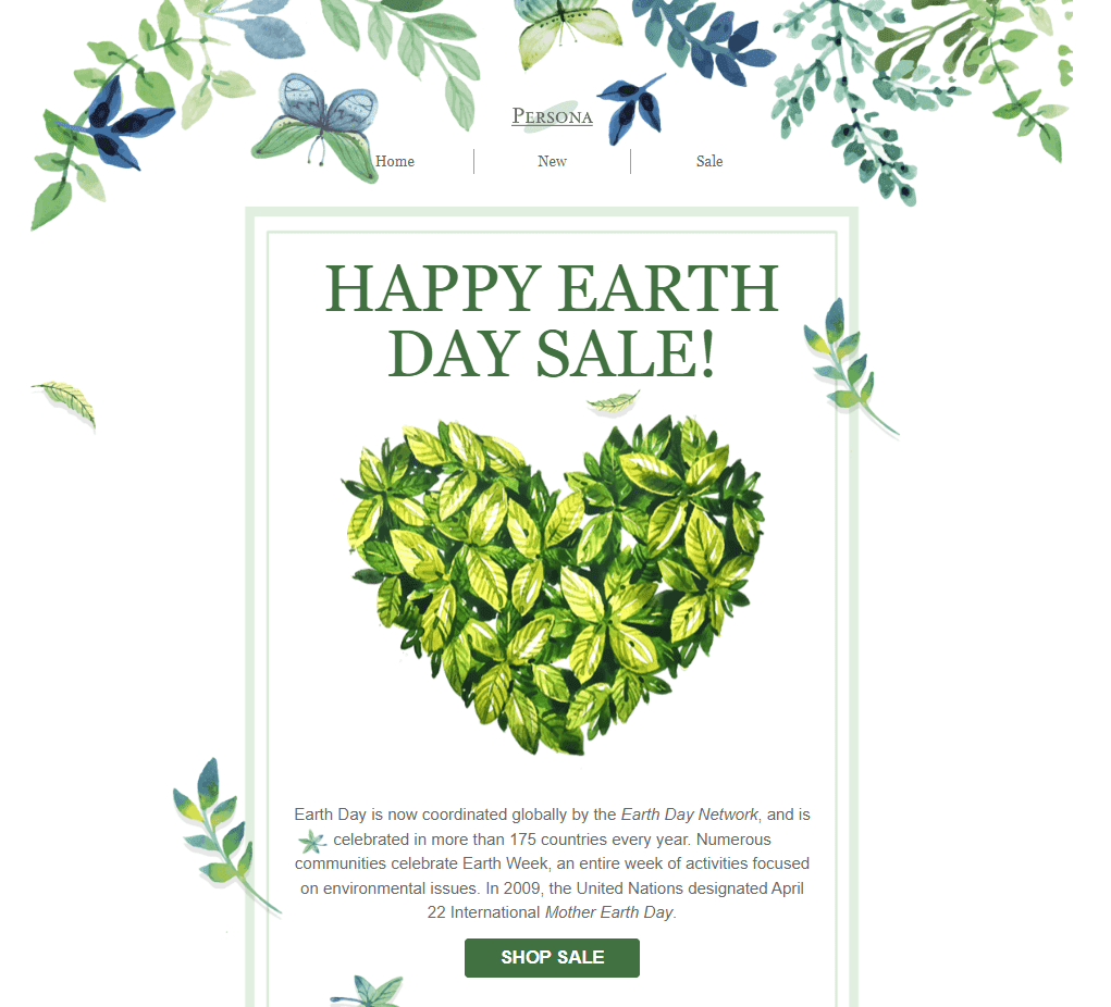 Tips for Backgrounds for Earth Day Email Template
