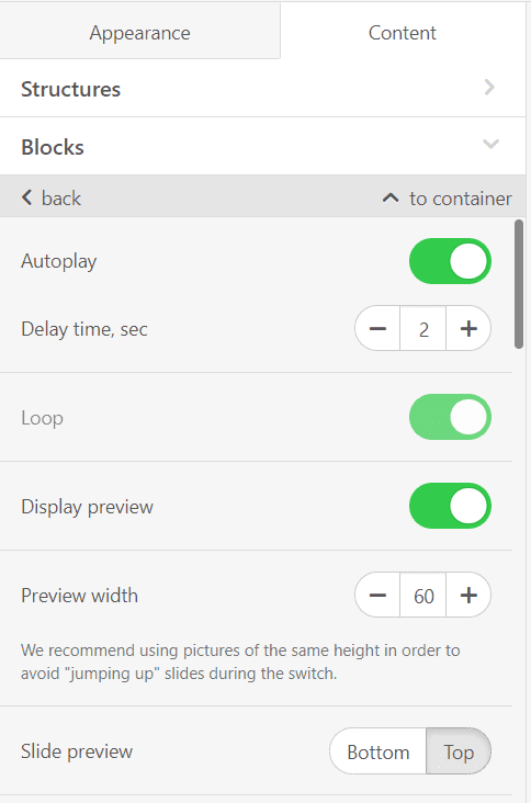 Toggle the Display Preview Button