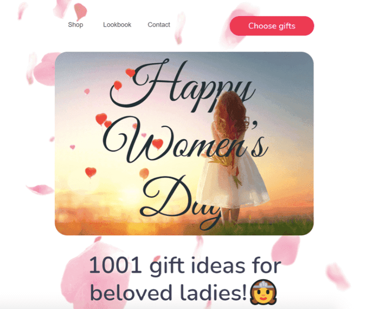 Women's Day Email Templates with Elegant Backgrounds for Beloved and Inspirational Women