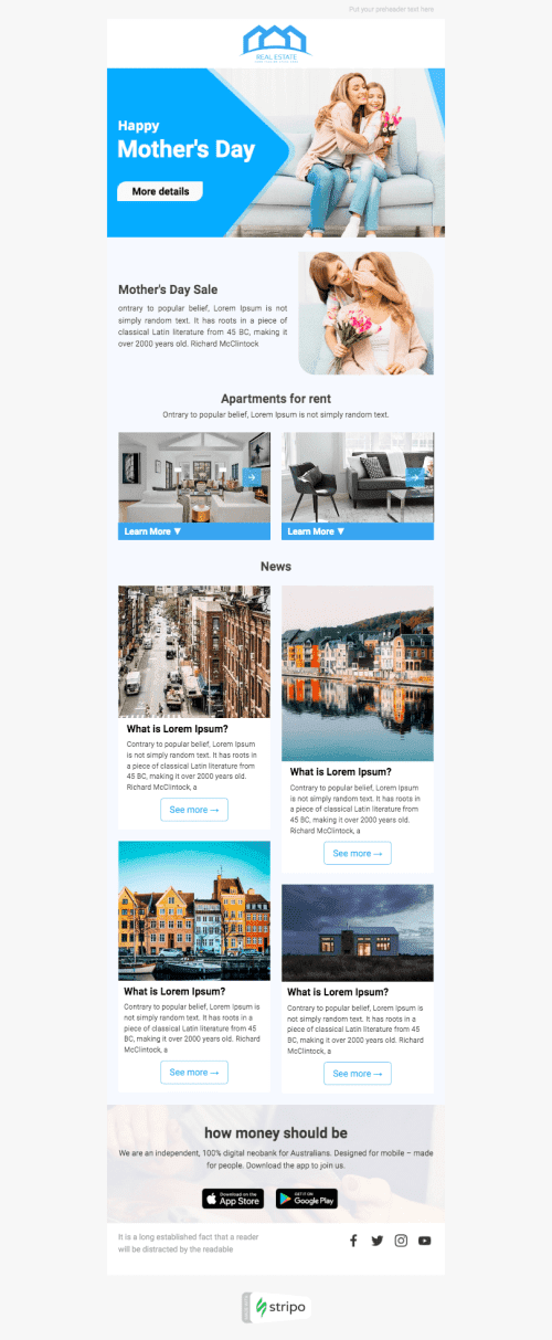 Real Estate Email Templates Free Real Estate Html Email Template Stripo Email