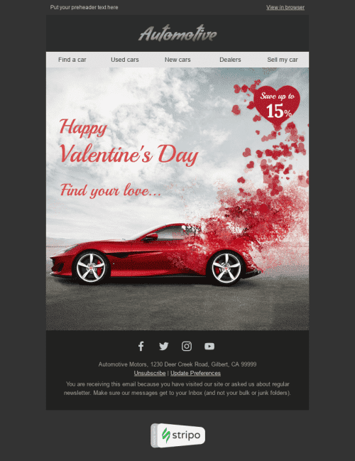 26 Valentine S Day Email Templates Free Valentine S Day Html Email Template Stripo Email