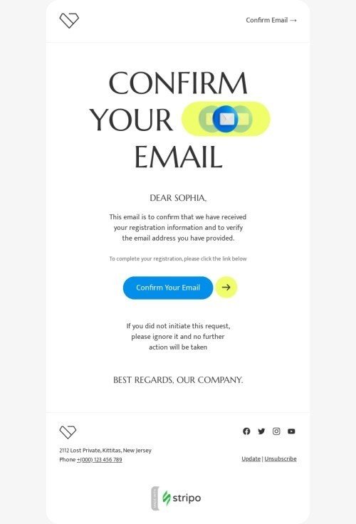 Modèle de courrier électronique SaaS «Complétez votre inscription» pour le secteur business Affichage ordinateur