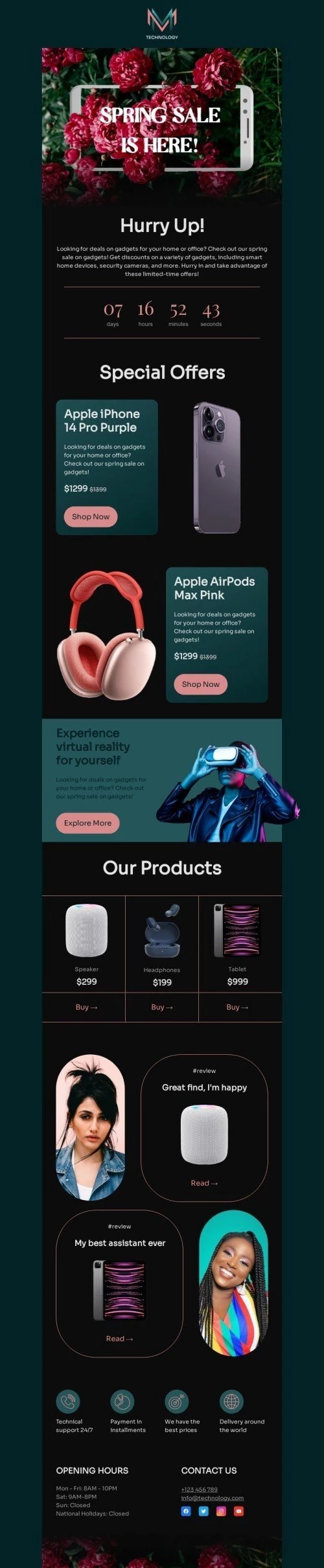 Gadget Site Website Design Template – TasteM4